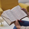 thumbnail image 5 of KJV Holy Bible: Compact Bible with 43,000 Center-Column Cross References, Brown Leathersoft, Red Letter, Comfort Print (, (Hardcover), 5 of 9