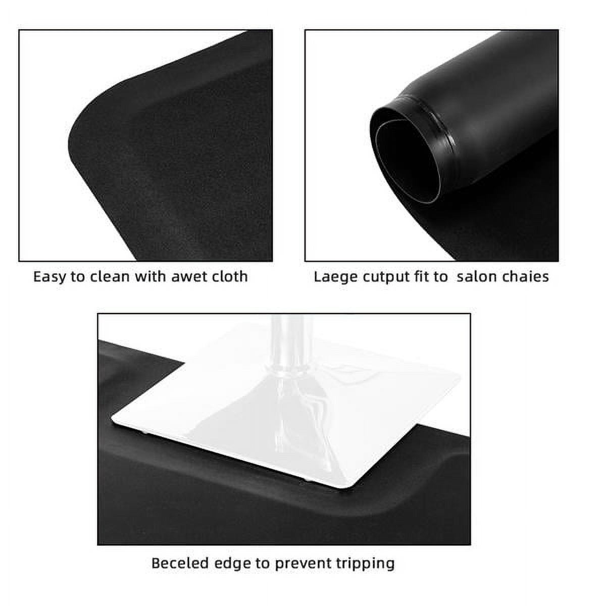 3'x4' Anti-Fatigue Salon Mat - 1/2" Thick PVC & High-Density Foam, Non-Slip, Reduces Standing Fatigue for Barber Shops