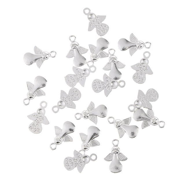 20x Angel Charms Colgante antiguo en tonos bronce/plata Vintage Crafting Antique Bronce antiguo Yuyangstore Colgante de ángel de metal