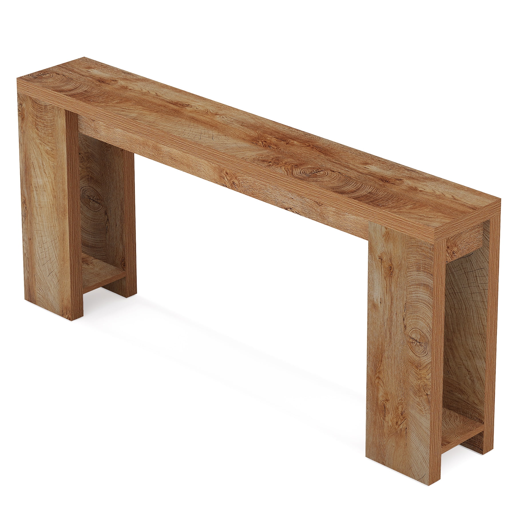 Fnova 70.9" Extra Long Console Table, Wide Sideboard Sofa Table, Farmhouse Entryway Table Behind Couch Accent Table for Living Room Hallway Home Decor Furniture