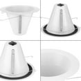 thumbnail image 7 of 6" Satin White Recessed Splay Baffle Trim for 6" Housing (P806N series), 7 of 7