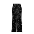 thumbnail image 5 of Womens Halloween Pajama Pants Drawstring Wide Leg Lounge Sleep Bottoms Relaxed Fit Full Length Comfy Pjs Breezy Wide Leg with Adjustable Waist for Cozy Nights Black L, 5 of 6