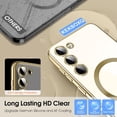 thumbnail image 4 of Case Magnetic for Samsung Galaxy S24 Plus,Cover Compatible with Magsafe [Slim Fit][Electroplated-Paint] Transparent Back Cover with Camera Protect Phone Case for S 24 Plus-Green, 4 of 14