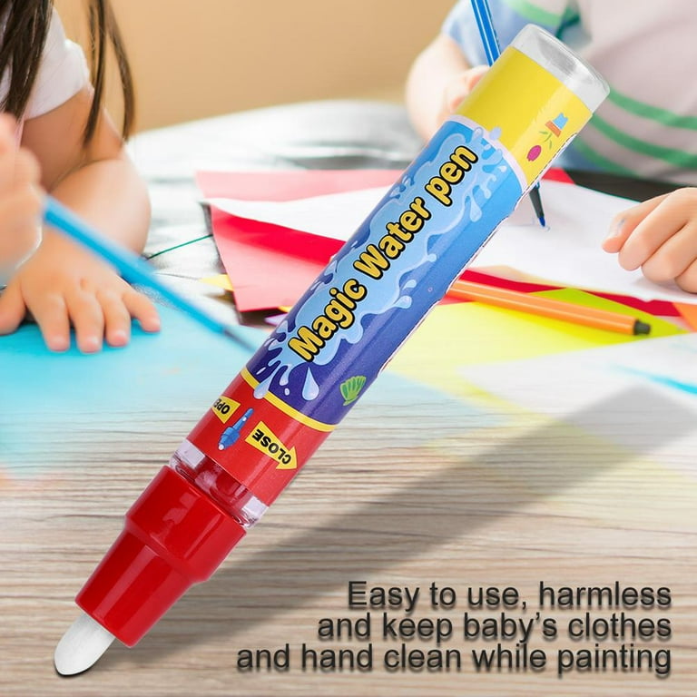 Ashata 2pcs/Set Baby Water Coloring Pens Drawing Pen for Children Magic  Painting Mat Book Kids Gift, Magic Water Pen, Baby Water Pen Set