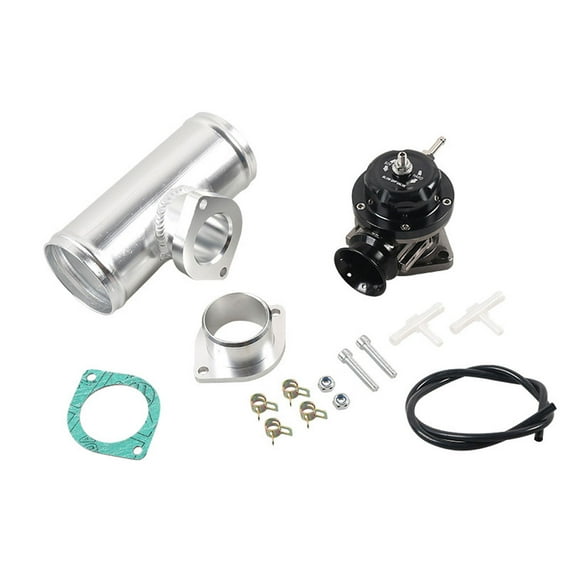 Transemion Air Upgrade Aluminum Flange BOV Kit For Turbocharged Engines Can Withstand Up To 30PSI Boost