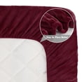 thumbnail image 6 of PiccoCasa Waterproof TPU Membrane Layer Mattress Protector Queen, Burgundy, 6 of 7