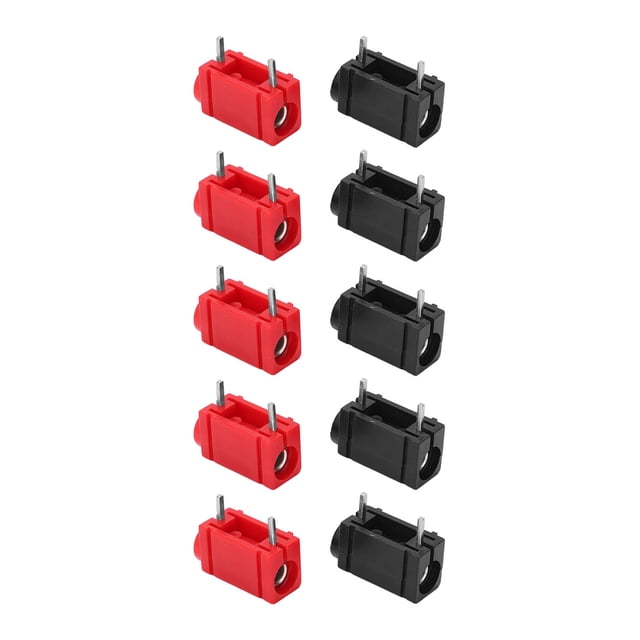 Socket 10Pcs PCB Banana Socket Conductivity 4mm Corrosion Resistance Stable PCB Panel Socket Connector