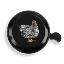 WIRESTER Bicycle Bell Aluminum Alloy Mini Bike Bell With Ring Horn Accessories for Adults Men Women Kids Girls and Boys - Wyandotte Chicken