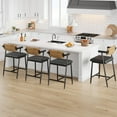thumbnail image 5 of Counter Height Bar Stools Set of  With Arms, 26" Upholstered Bar Stools , Wider Seat, Modern Bar Stools Set With Footrest for Kitchen Island,Counter Bar,Easy Assembly, 5 of 7