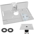 thumbnail image 1 of MesaSe Router Table Insert Plate Multifunctional Wood Router Flip Plate Aluminum Alloy Milling Machine Flip Board with Angle Push Ruler and Backer for Woodworking, 1 of 10