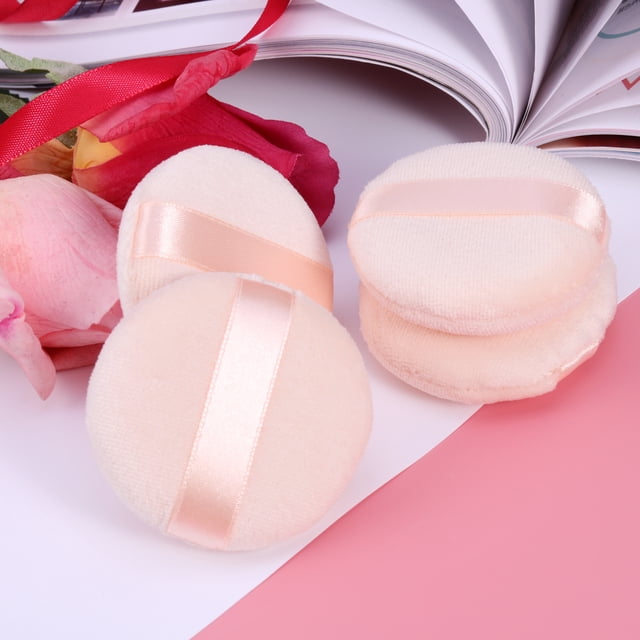 BESTYASH 4pcs Makeup Applicator Sponge Round Cotton for Professional Use Women