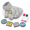 Cute Puppy-XX-Large, variant on Color Your Own Large Cute Puppy Print Fleece Dog Hoodie Craft Kit