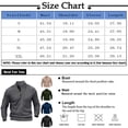 thumbnail image 3 of Men's Cable Knit Half-Zip Sweater Warm, Stylish Pullover for Casual and Formal Wear Blue, 3 of 5