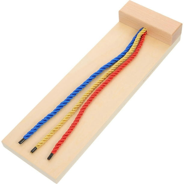 Wooden Hair Braiding Toy Children Learning Toy Kids Learn to Braid Hair Aid Kids Accessory