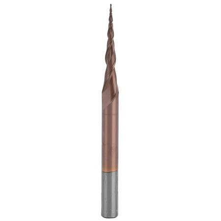 

Tapered End Mills Strong Durable Long Service Life Excellent Chip Removal Effect Ball Nose Spiral Router for CuttingR0.25x30.5xD6x75