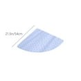 thumbnail image 2 of Hiroekza Non Slip Shower Mat Fan Shaped 54x54cm Massage Texture Waterproof Bathroom Tub Security for Small-sized Apartment Hotel Light Blue, 2 of 6