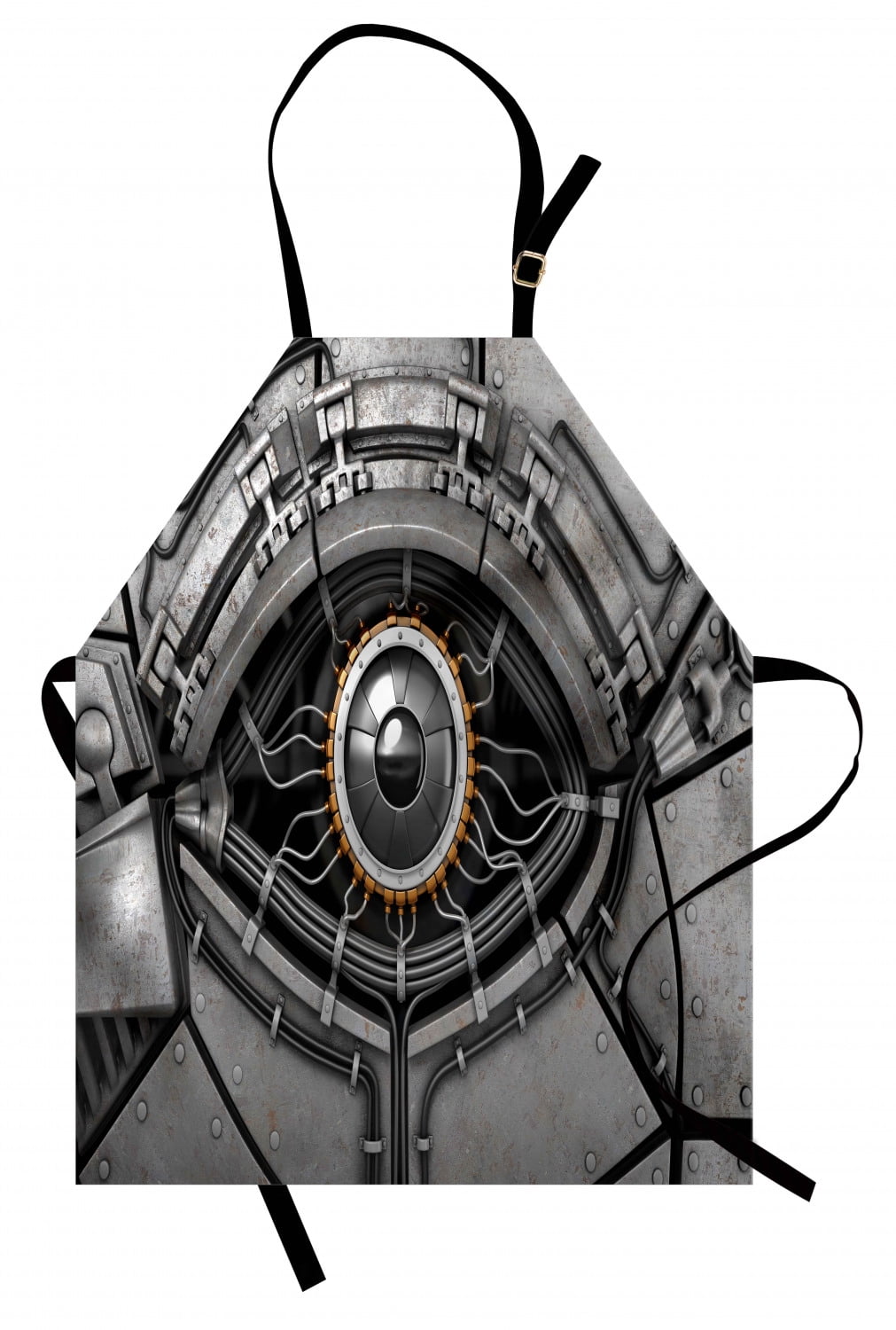 Aprons Robotics Eye Apron Robot Eye with Wires Futuristic Technology Cyborg Mechanical ...