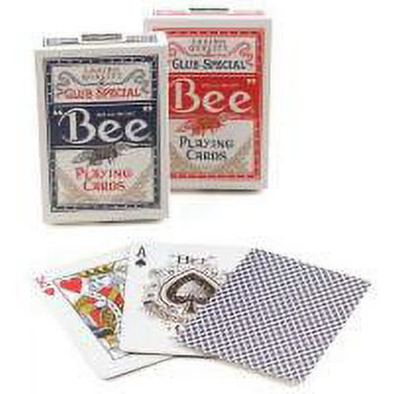 Bee Poker, Standard Index, 12 Decks Red/Blue