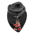thumbnail image 1 of Printing Scarves Fashion Wrap Women Button Warm Casual Soft Shawls Scarf, 1 of 3