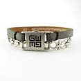 thumbnail image 2 of Good Works Matthew 19:26 Stainless Steel Bible Verse Bracelet - Gray, 2 of 4