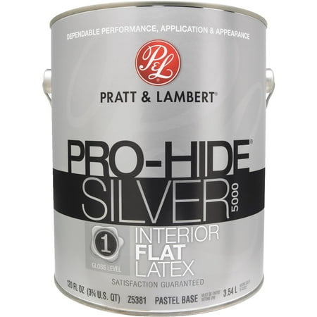 - Pratt & Lambert PRO-HIDE SILVER 5000 Latex Flat Interior Wall Paint