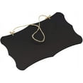 thumbnail image 3 of Double Sided Slate Boards With Jute Twine Wooden Boards Wavy Memo Board Hanging For Office, Bar, Wedding, Signs, Restaurant, Shopping List, Kitchen, Black (30 X 20 Cm), 3 of 5