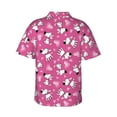 thumbnail image 3 of Fotbe Love Dog Hawaiian Shirt for Men Unisex Summer Beach Casual Short Sleeve Cotton Linen Button Down Shirts-3X-Large, 3 of 9