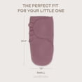 thumbnail image 6 of Comfy Cubs Baby Swaddles, Easy Adjustable 3 Pack for Boys and Girls (Small 0-3 Months, Blush, Mauve, Mulberry), 6 of 7