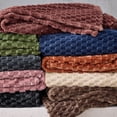 thumbnail image 6 of Better Home & Gardens Textured Velvet Plush Soft Throw Blanket, Oversized, Papyrus Beige, 6 of 7