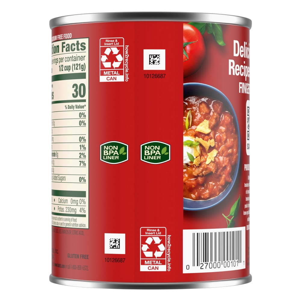 Hunts No Salt Added Petite Diced Tomatoes 14.500 oz - 5 Pack