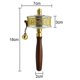 thumbnail image 2 of Copper Hand Held Prayer Wheel With Tibetan Buddhist Truth Buddha Scriptures, Wooden Handle For Blessing, Meditation, Relaxing, Yoga, 2 of 5