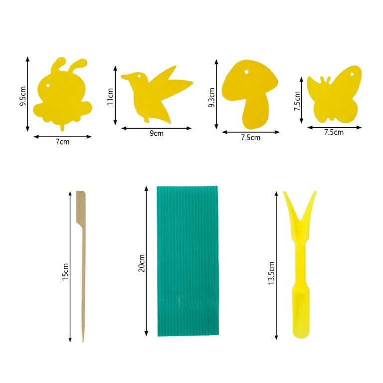 EcoCanucks StickieTraps (50 Pack) - Sticky Fruit Fly Traps & Gnat Trap