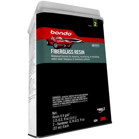 Bondo Fiberglass Resin, 00404, 0.9 Gallon (Best Fiberglass Tub Repair Kit)