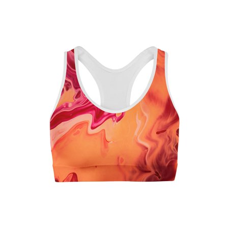 

Kioki Fika Orange Liquid Sports Bra