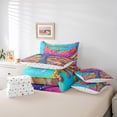 thumbnail image 4 of Little Mermaid Comforter Set 7 Piece Bed in a Bag Twin,Pastel Mermaid Tail Bedding Set Ocean Starfish Sheet Sets with Comforter Conch Shell Bed Set,Hawaii Beach Decor, 4 of 4