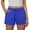 Blue, variant on High Waisted Cotton Shorts For Women Drawstring Elastic Waist Gym Shorts with Pockets Loose Casual Athletic Workout Clothes Light Blue