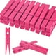 thumbnail image 1 of Paquete de 50 Pinzas de Madera de Colores, 2.8 Pulgadas/72mm Pinzas Coloridas para Colgar Ropa/Manualidades [Rojo Rosa], 1 of 1