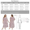 thumbnail image 2 of Women's Nightgown Cotton Sleepshirts Short Sleeve Nightshirt Loose Comfy Pajama Plus Size, 2 of 9