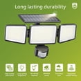 thumbnail image 2 of Solar Security Light Philips 302 LEDs 1200lm w/ PIR Sensor, 2 of 7