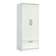 Sauder HomePlus Bedroom Wardrobe Armoire, Soft White Finish