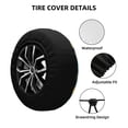 thumbnail image 2 of Fotbe Camping Funda de Llanta de Repuesto con Estampado, Engrosada, Ajuste Universal para Jeep, Remolque, RV, SUV, Camión-15 inch, 2 of 6