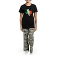 thumbnail image 4 of CafePress - Texas Irish Flag Women's Dark Pajamas - Women's Short Sleeve Print T-Shirt and Pants Dark Cotton Pajama Set, 4 of 7