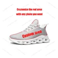 thumbnail image 1 of Zapatillas deportivas planas con estampado de esqueleto para hombre y mujer, deportivas de alta calidad con cordones de malla, hechas a medida, color blanco, 1 of 6