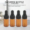 thumbnail image 2 of 10pcs 3ml Empty brown Glass Dropper Bottles with Pipette for Essential Oil, 2 of 5