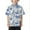Grey, variant on Toddler Boys Summer Beach Shirt Tropical Print Short Sleeve Button-Down Shirt Tops