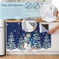 thumbnail image 5 of Navy Blue Christmas Sink Skirt 11"Wx13"L,Dustproof Under Sink Curtain with Self Adhesive Tape,Snowman Xmas Snowflake Gifts Winter Cabinet Curtain Cover for Bathroom Vanity,Kitchen Storage Shelf, 5 of 9
