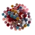 thumbnail image 4 of Paquetes de 100 Pompones Artesanales para Bordes, , Colres, Edredones, Adornos para álbumes de Recortes Y Manteles Individuales, Bols - 20mm 20 mm BLESIY Craft Pompoms Ball, 4 of 5