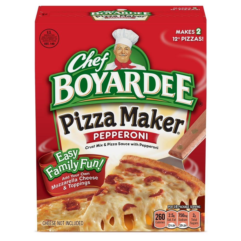 Chef Boyardee Pepperoni Pizza, Homemade Pizza Kit, 31.85 Oz Walmart
