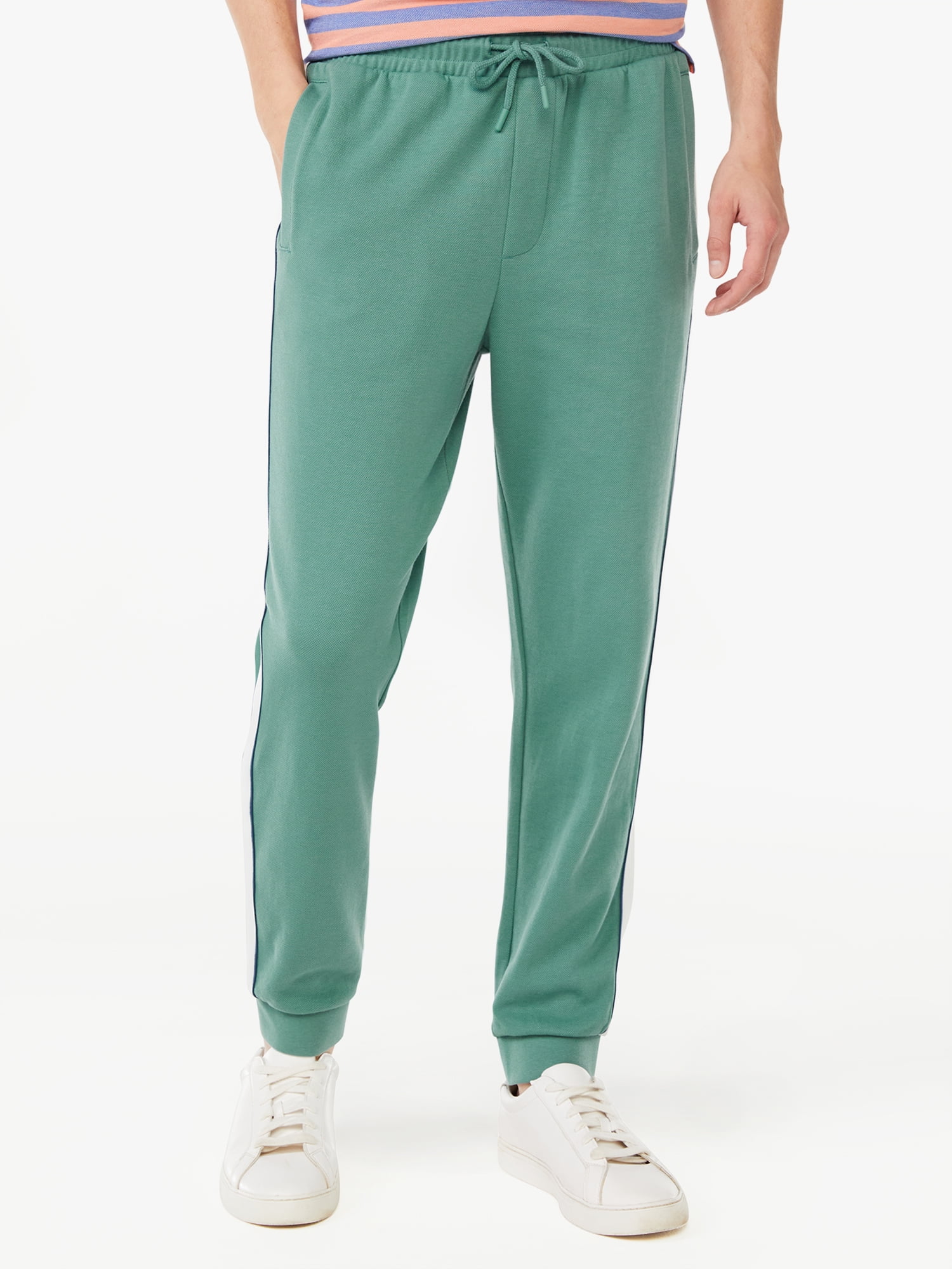Free Assembly Men's Flat Back Pique Track Pants
