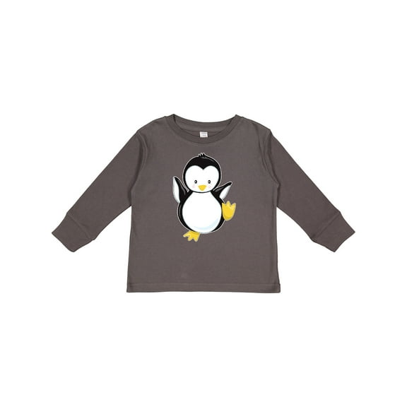 Inktastic Penguin Boys or Girls Long Sleeve Toddler T-Shirt